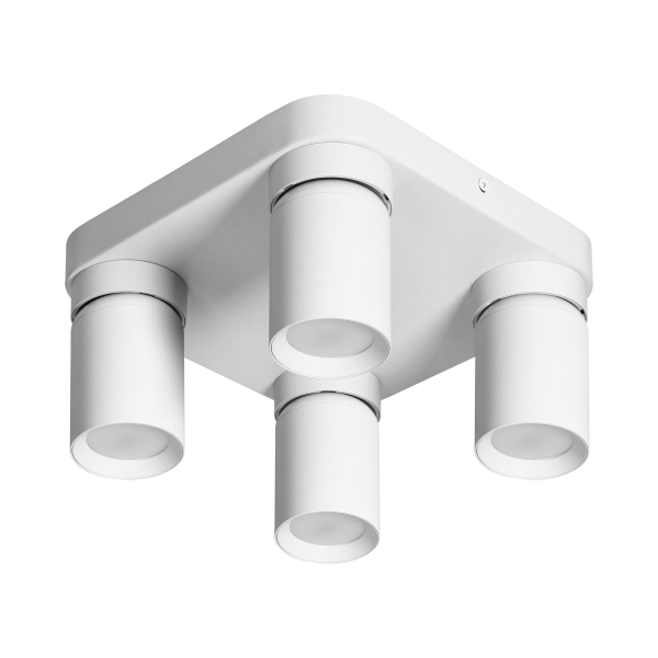 MALTA SP 4, wall and ceiling light, GU10 max. 4x12W, IP20, white, square base MALTA SP 4, wall and ceiling light, GU10 max. 4x12W, IP20, white, square base